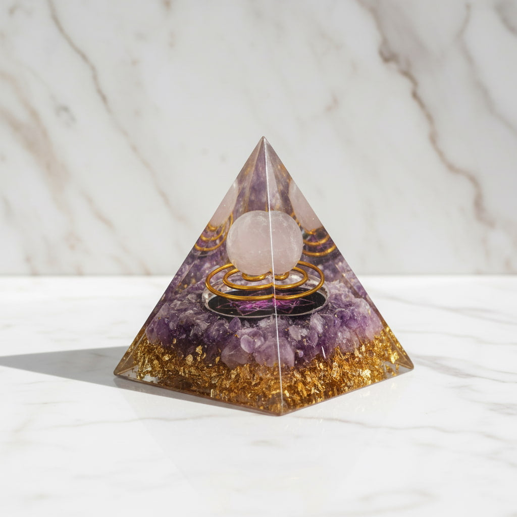 Amethyst Orgonit Pyramide - Klarheit & Inspiration CrystalScents