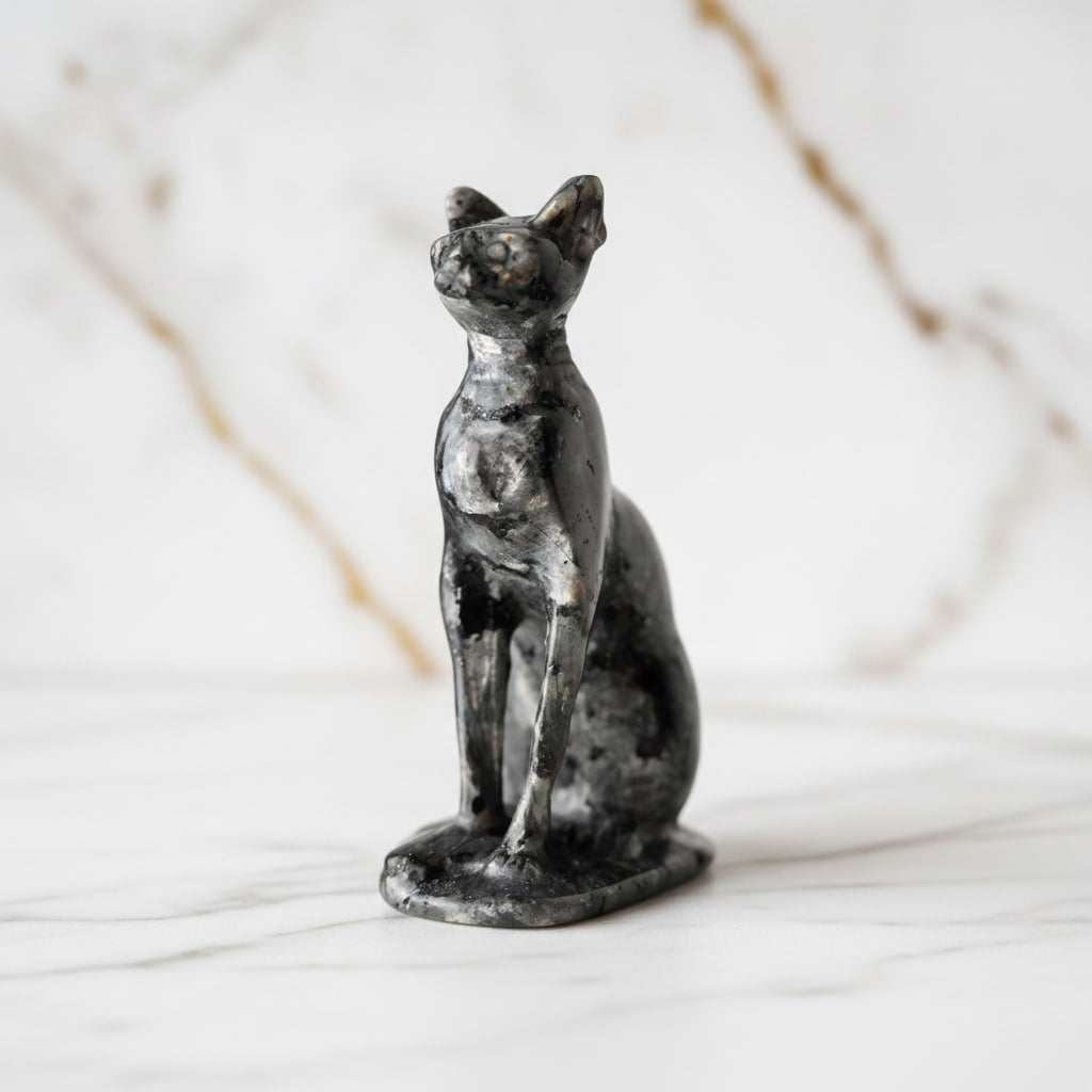 Labradorit Katzenfigur – Anmutig & geheimnisvoll CrystalScents