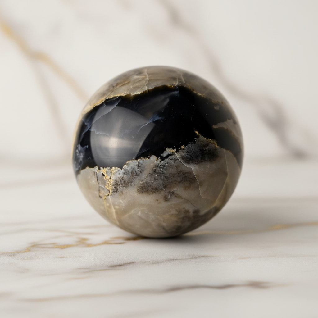 Achat Kugel – Kristallakzent mit leuchtender Magie