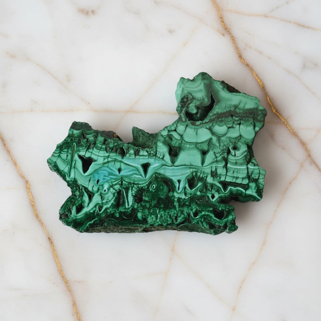 Malachit Scheibe – Kunstvoll & Schützend JETZT sichern CrystalScents