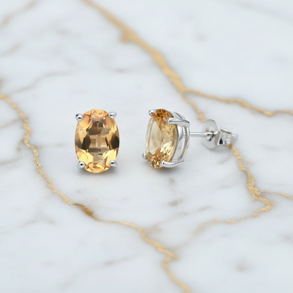 Citrin Ohrringe – Wärme & Lebensfreude CrystalScents