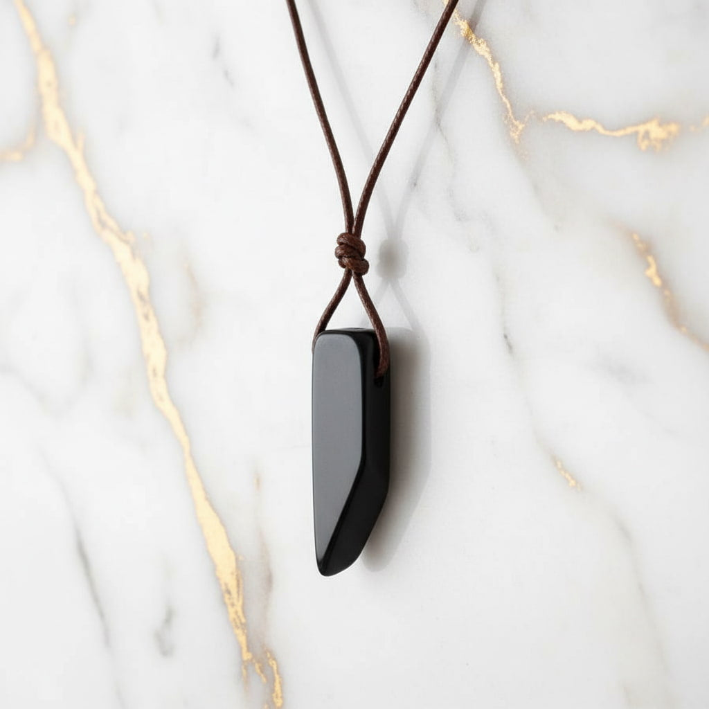 Obsidian Halskette - Alltag & Wohlbefinden CrystalScents