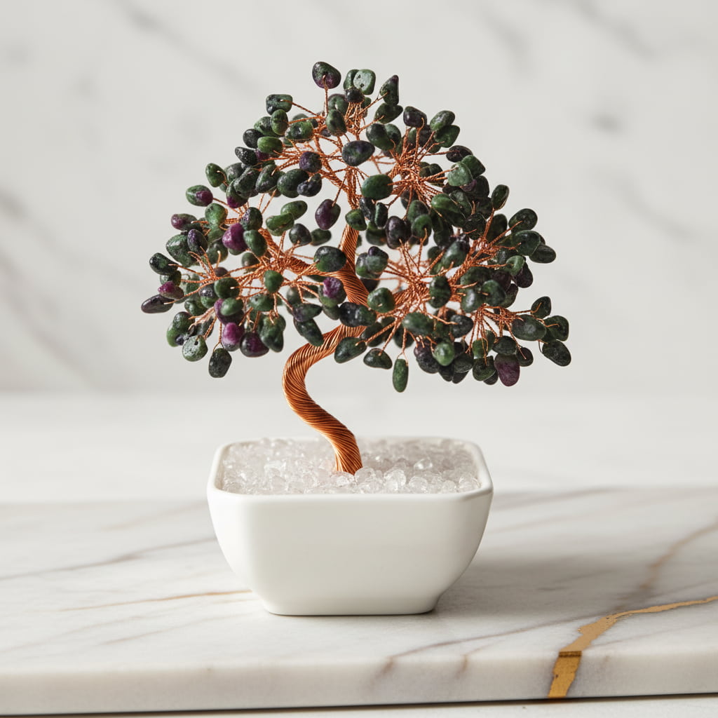 Rubin Zoisit Baum - Vitalität & Kreativität CrystalScents