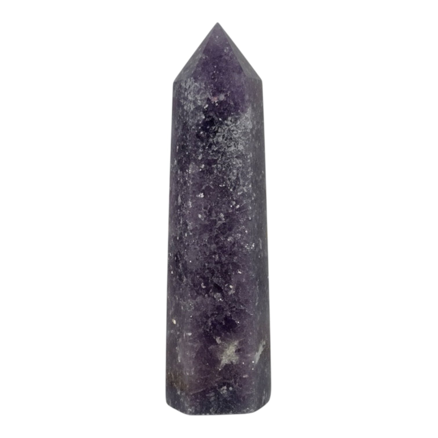 Lepidolith Obelisk – Magie & Funkeln
