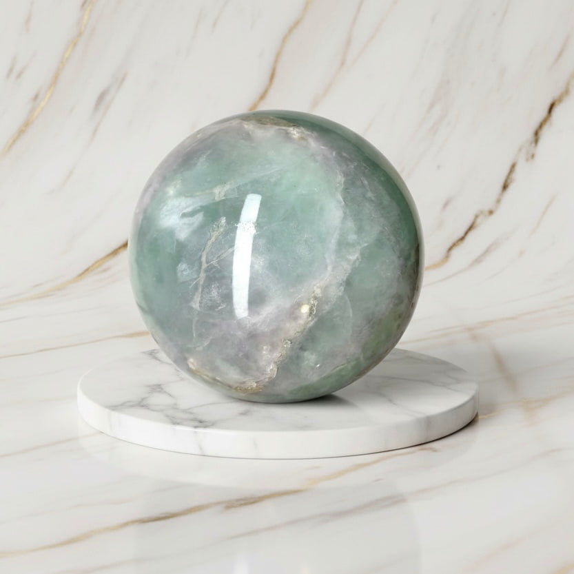 Fluorit Kugel – Himmlische Farbvielfalt CrystalScents