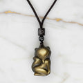 Gold Obsidian Anhänger - Schimmernder Begleiter CrystalScents