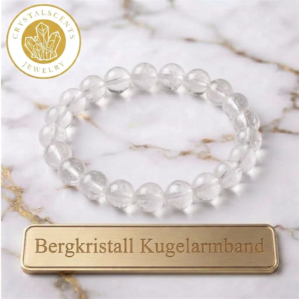 Bergkristall Kugelarmband - Klarheit & fokussierte Energie