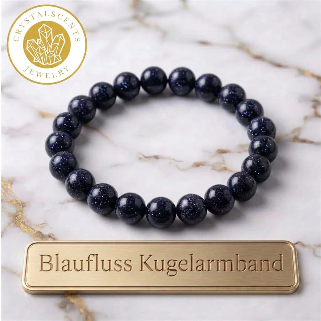 Blaufluss Kugelarmband - Glitzernder Nachthimmel