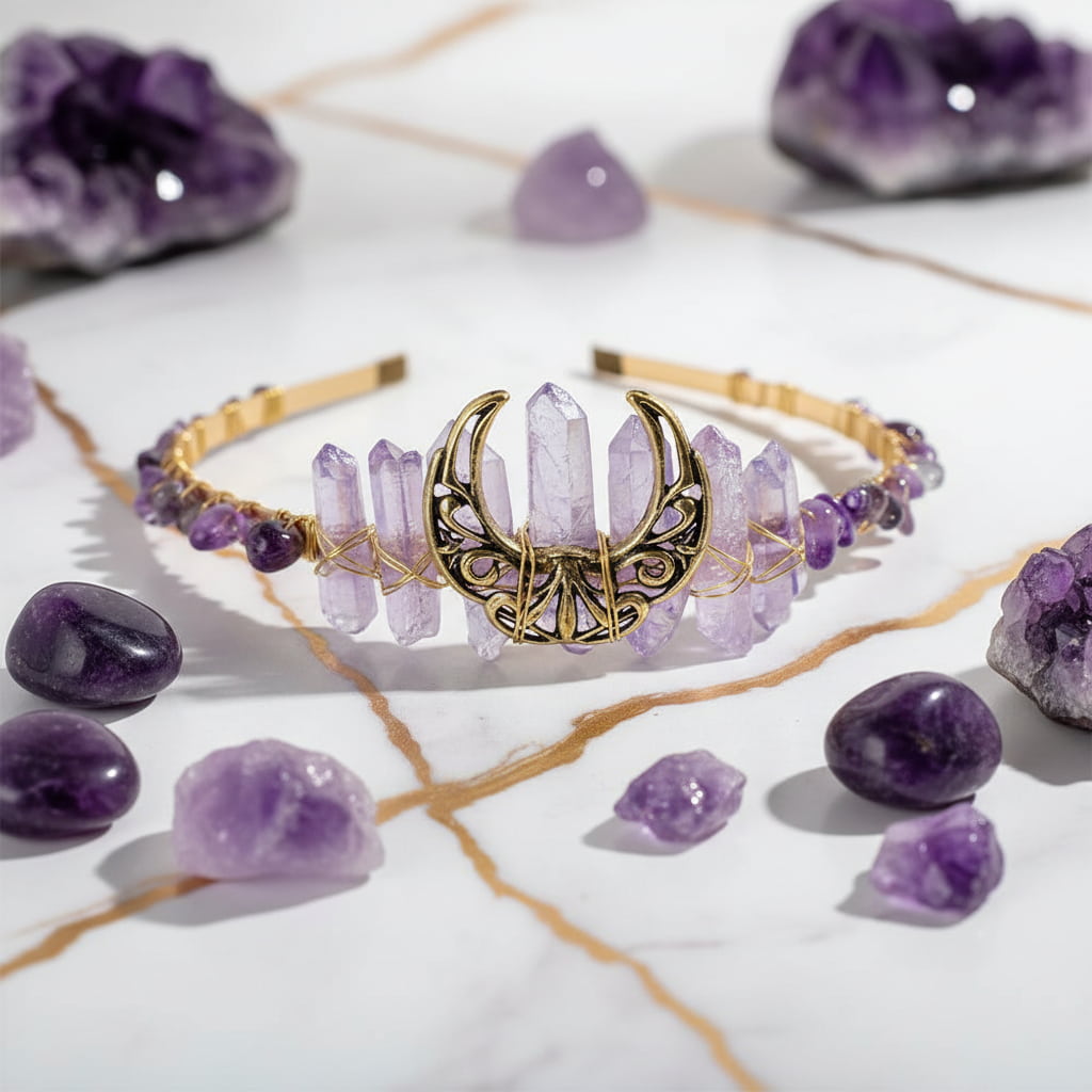 Amethyst Tiara – Eleganz & Stil für besondere Anlässe CrystalScents