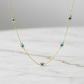 Halskette Gold „Schützendes Auge“ – Elegantes Schmuckstück CrystalScents