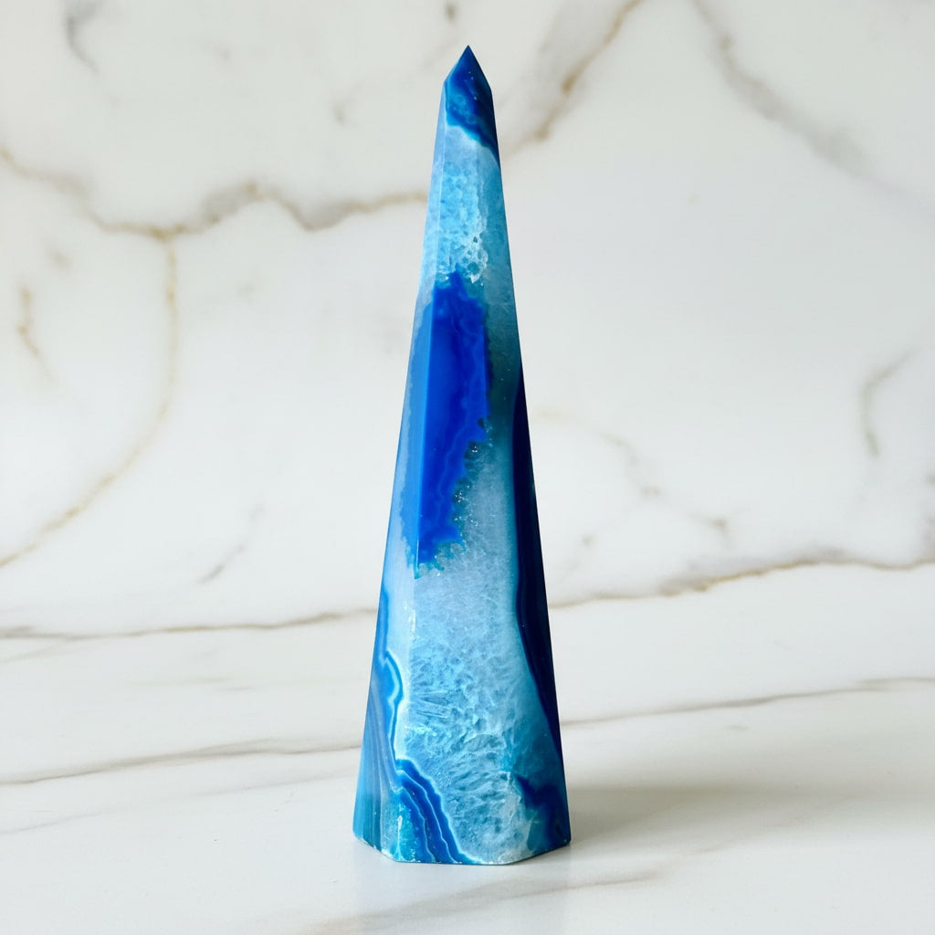 Achat Obelisk – für Meditation & Raumenergie