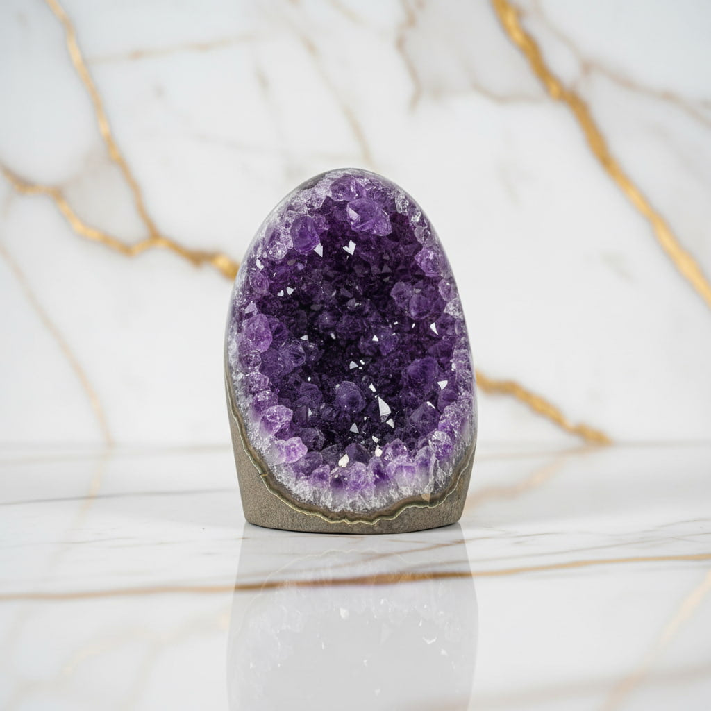 Amethystdruse – Tiefe violette Kristalle CrystalScents