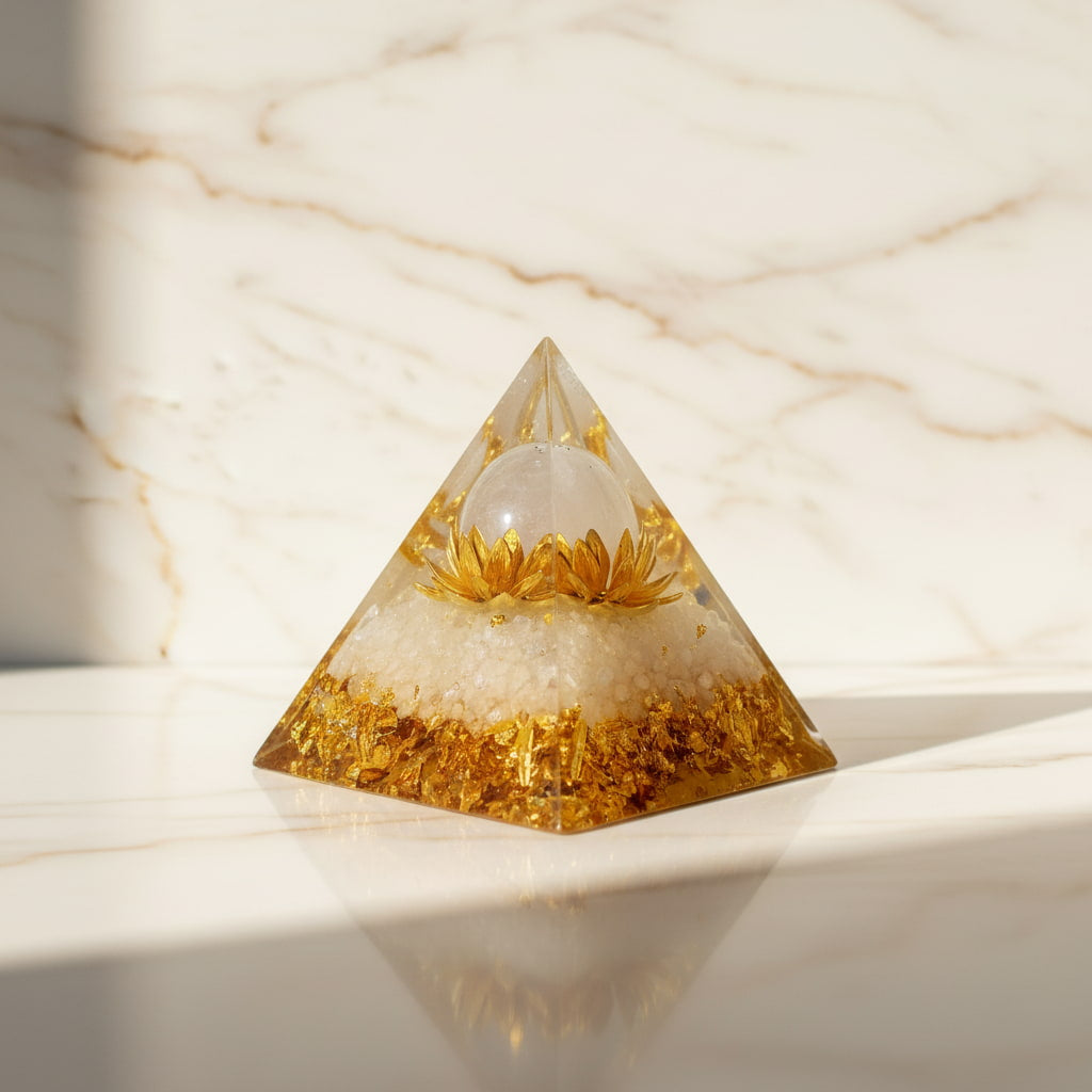 Orgonit Pyramide Bergkristall – Energie im Raum CrystalScents