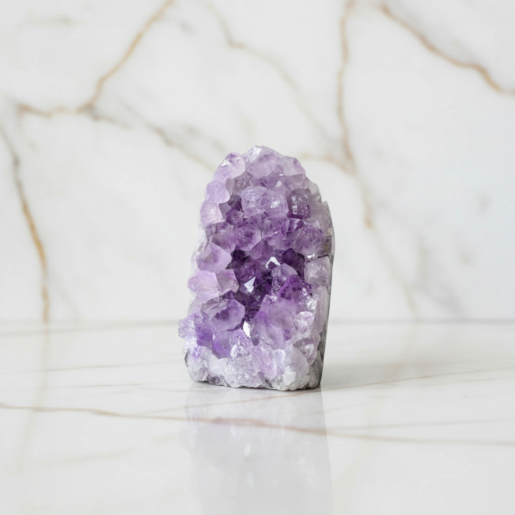 Amethystdruse mit Glitzerkristallen – Edler Blickfang CrystalScents