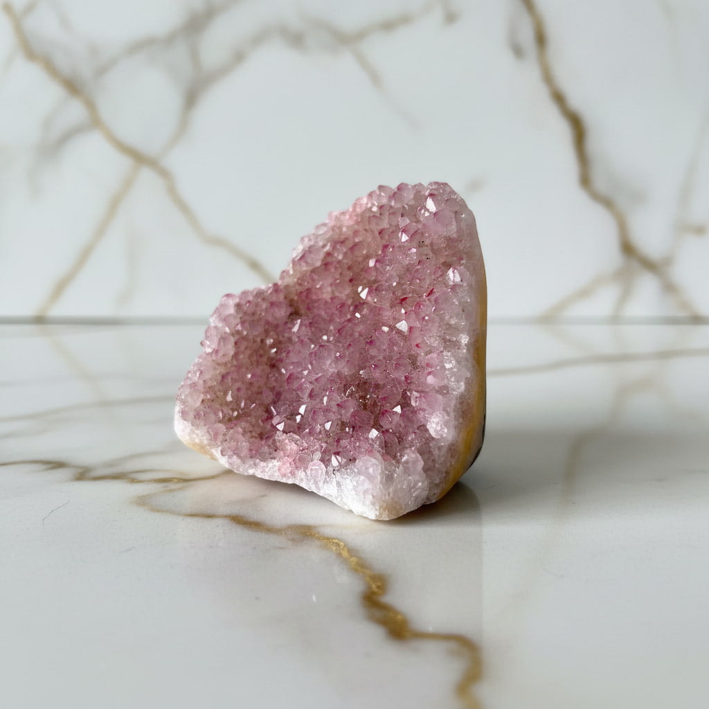 Amethystdruse rosa – Zarte Farbnuancen für Ruhe & Harmonie CrystalScents