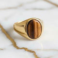 Tigerauge Ring - Schutz & Stärke CrystalScents