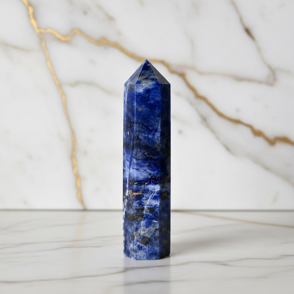 Sodalit Obelisk – Meditation & Achtsamkeit CrystalScents