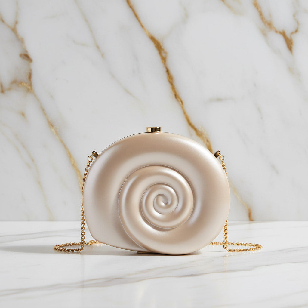 Clutch - im hellen Muschel Design CrystalScents