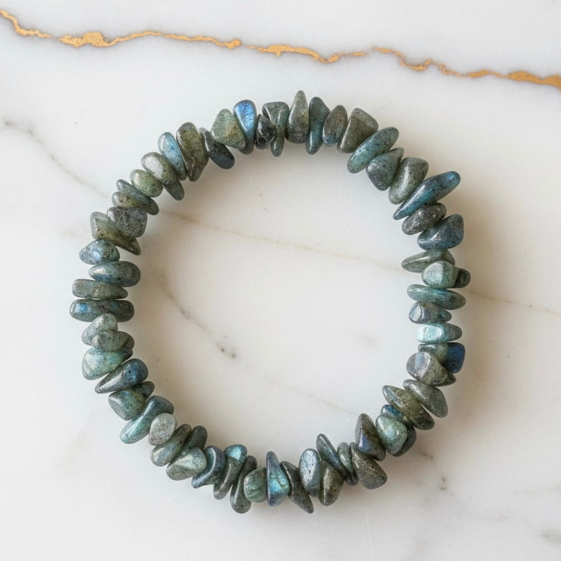 Labradorit Splitterarmband – Intuition & innere Stärke