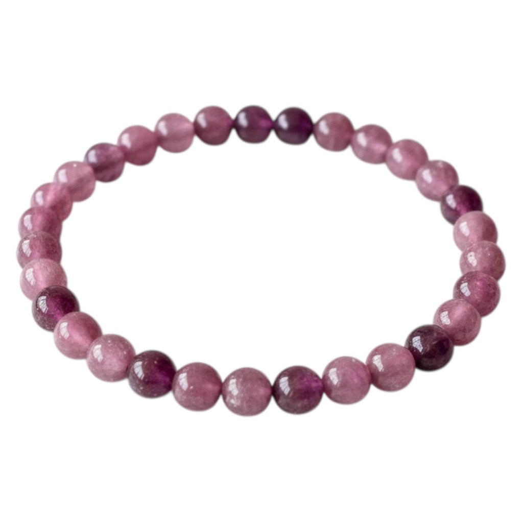Lepidolith Kugelarmband - Ruhe & Ausstrahlung CrystalScents