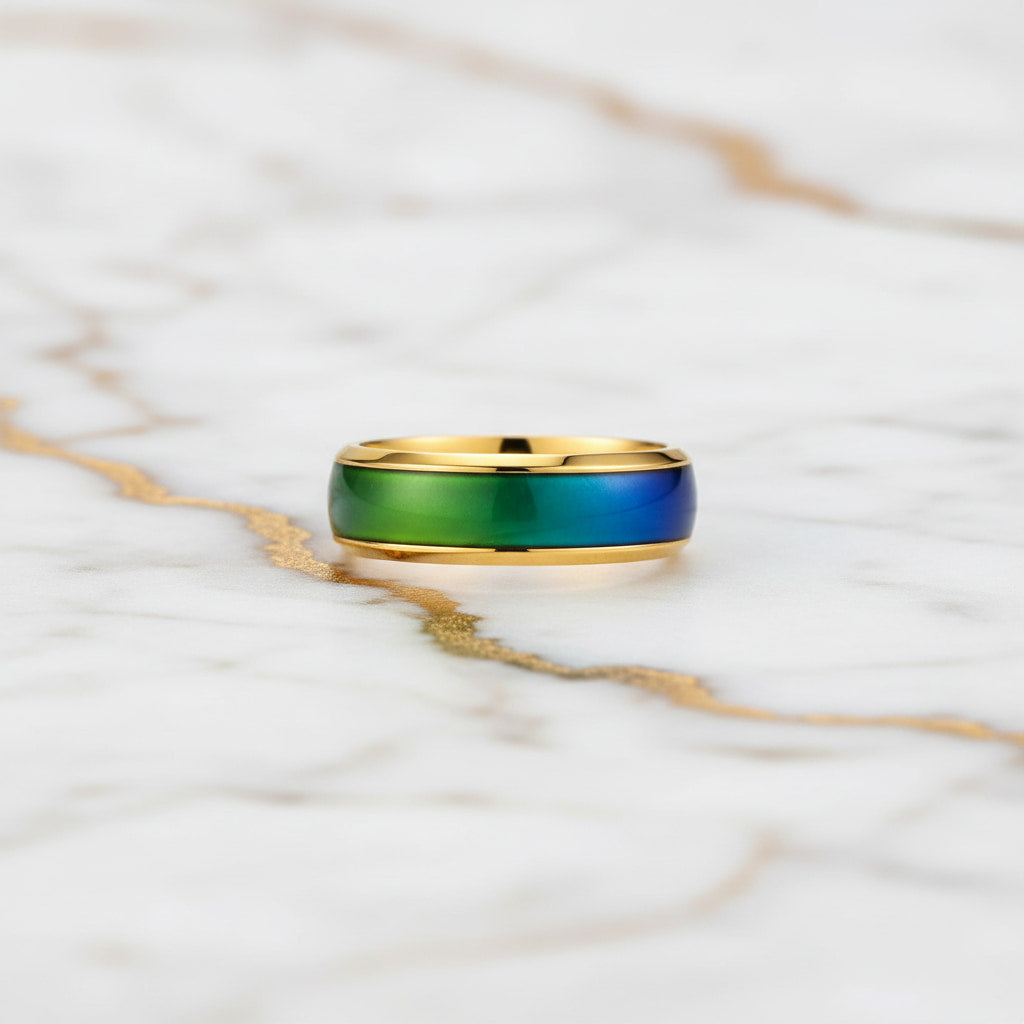 Emotionsring Gold - Gefühle stilvoll ausdrücken CrystalScents