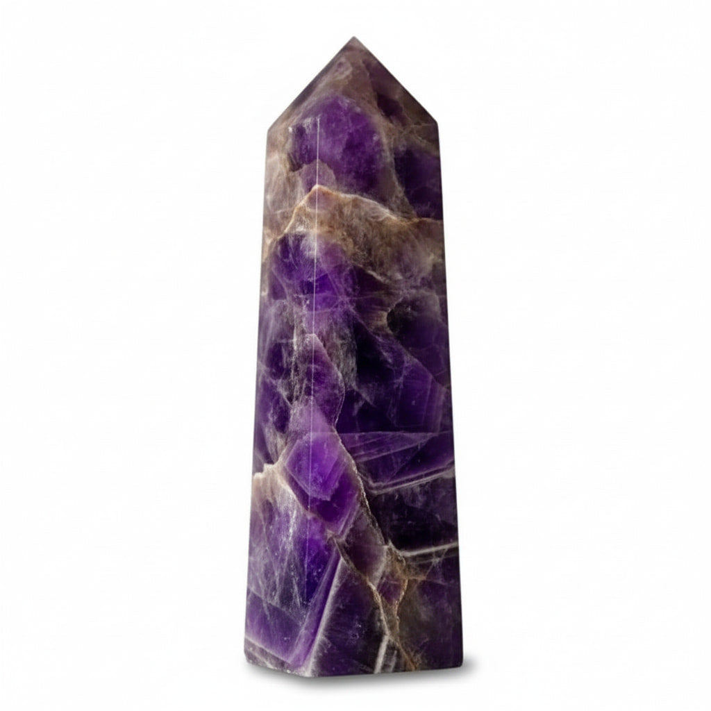 Amethyst Obelisk 17,5 cm – Kristall Obelisk Dekoration CrystalScents