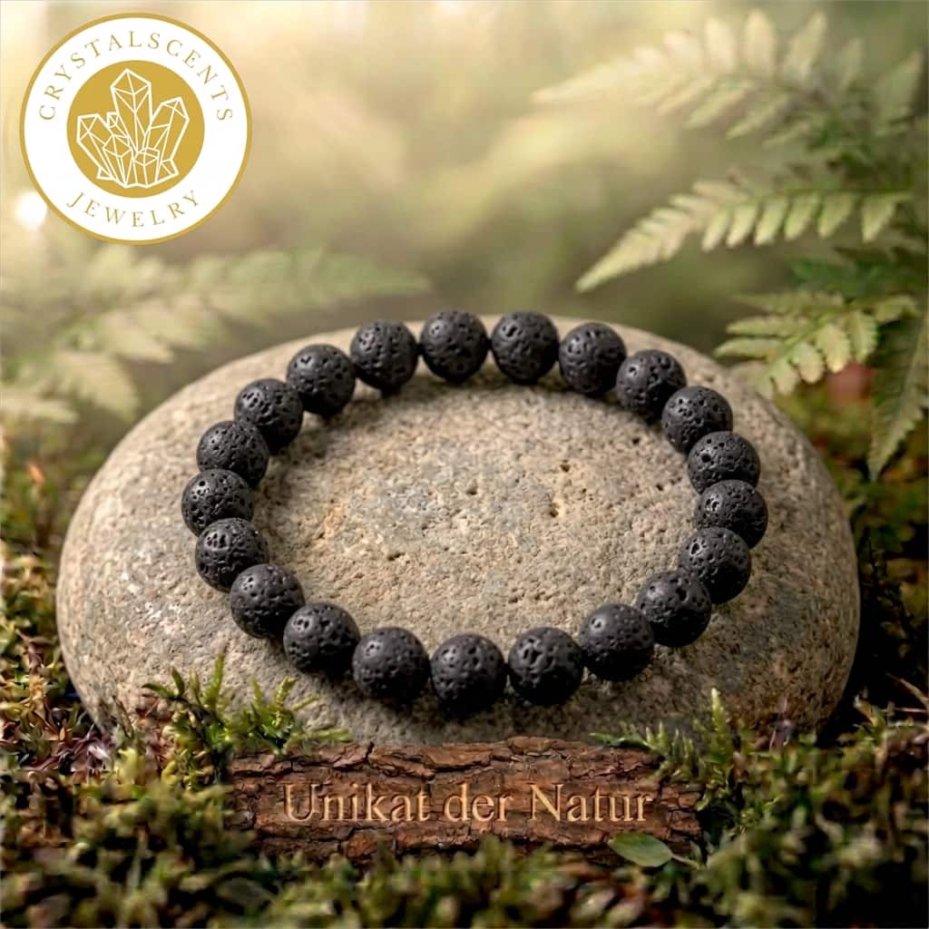 Vulkanstein Kugelarmband - Erdung & innere Stärke