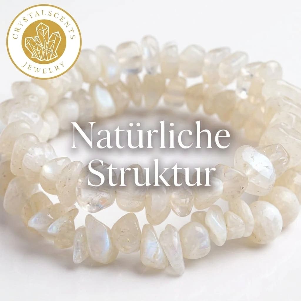 Mondstein Splitterarmband  - Sanfte Energie