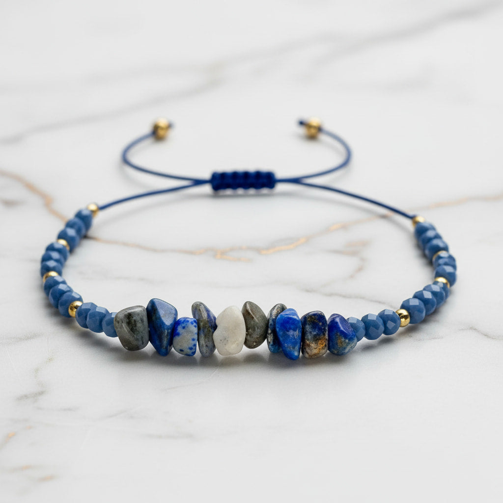 Lapislazuli Schutzarmband - Fokus & Intuition