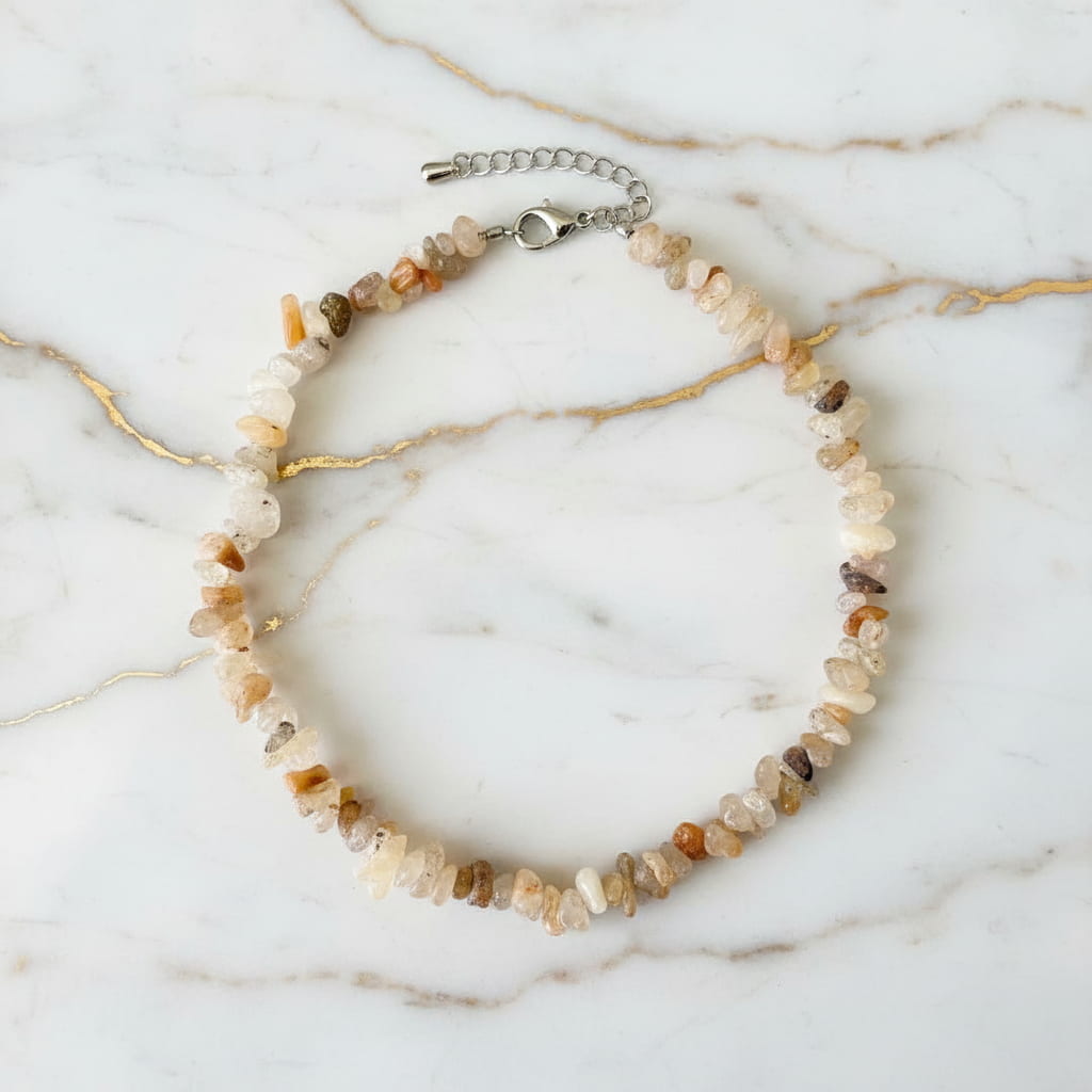 Rutilquarz Splitter Halskette - Kraft & Konzentration