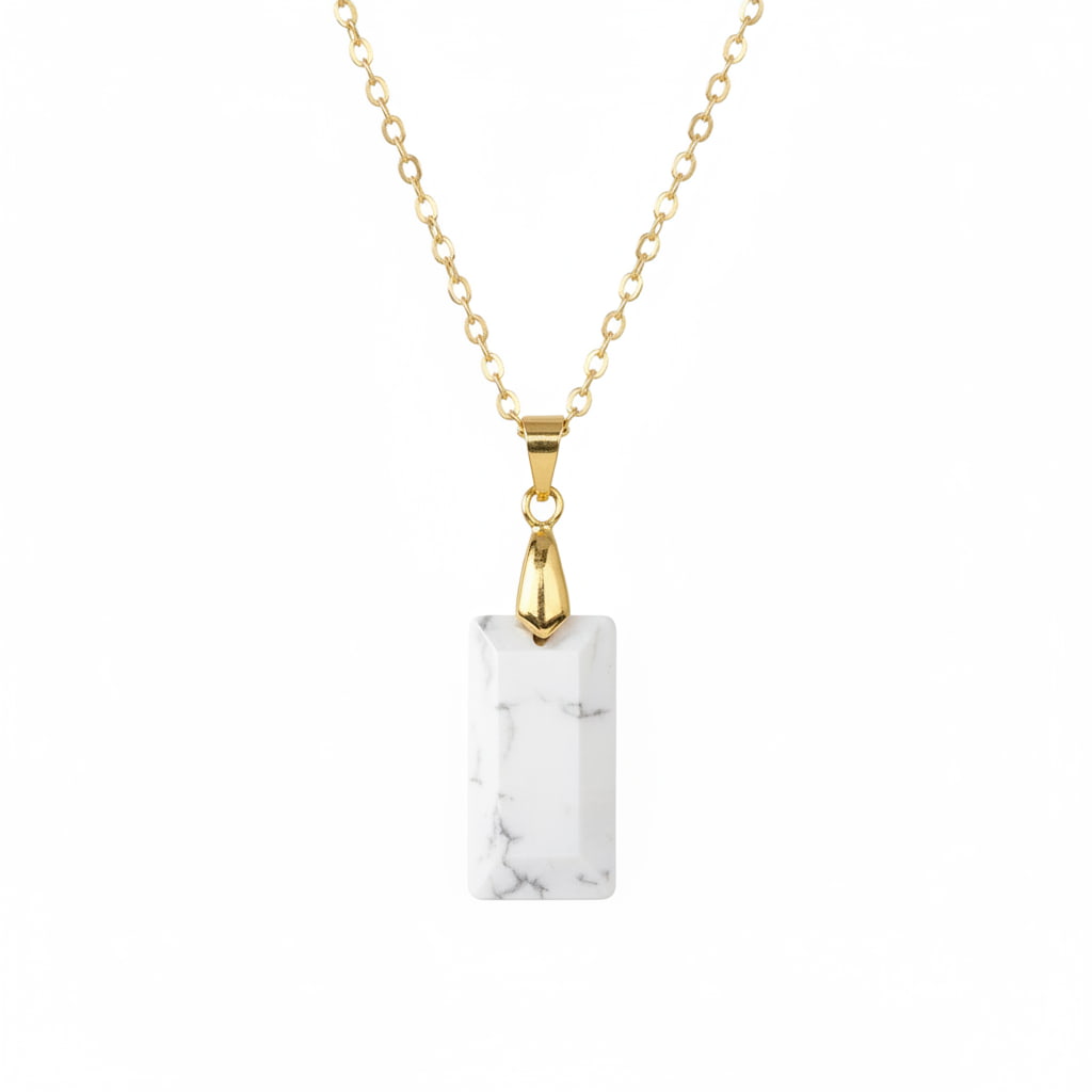 Howlit Halskette – Goldkette mit Kristall-Anhänger CrystalScents