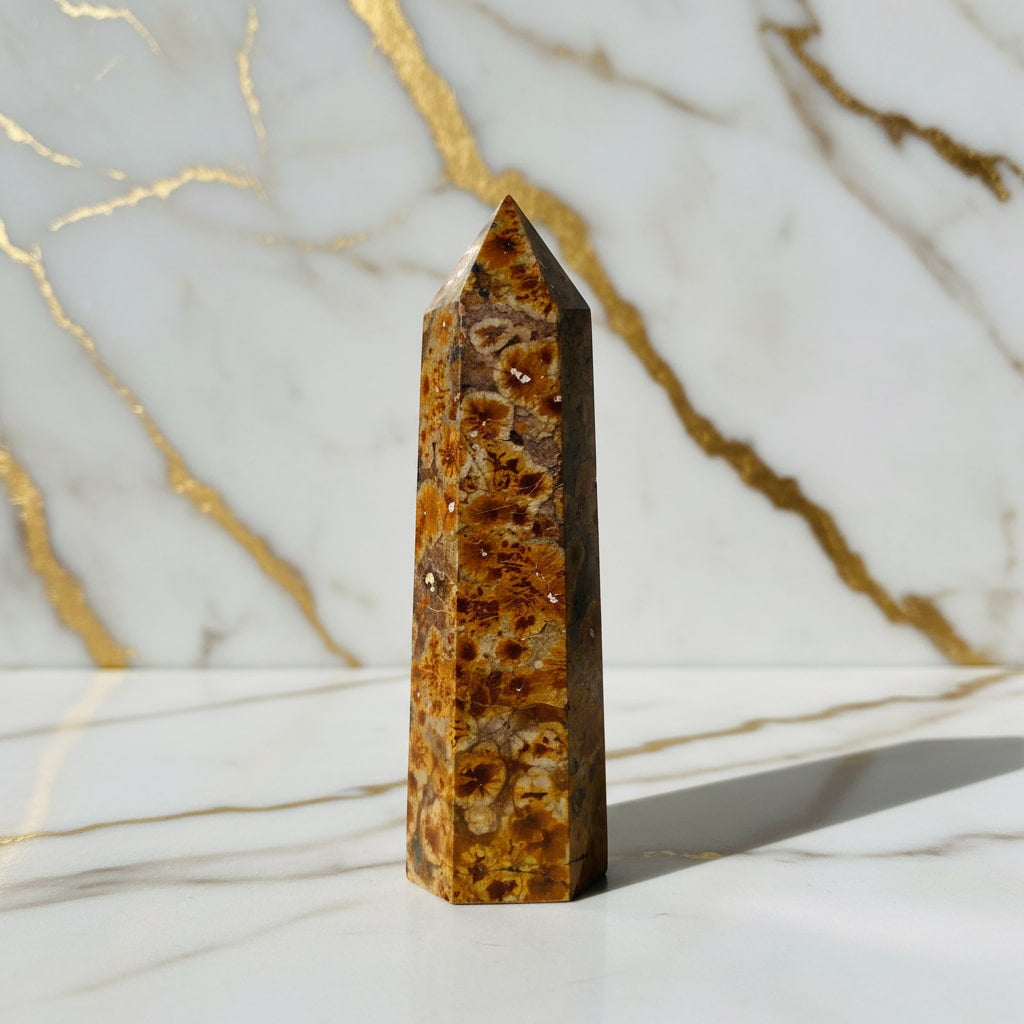 Blumenjaspis Obelisk – Urzeit-Juwel JETZT sichern CrystalScents