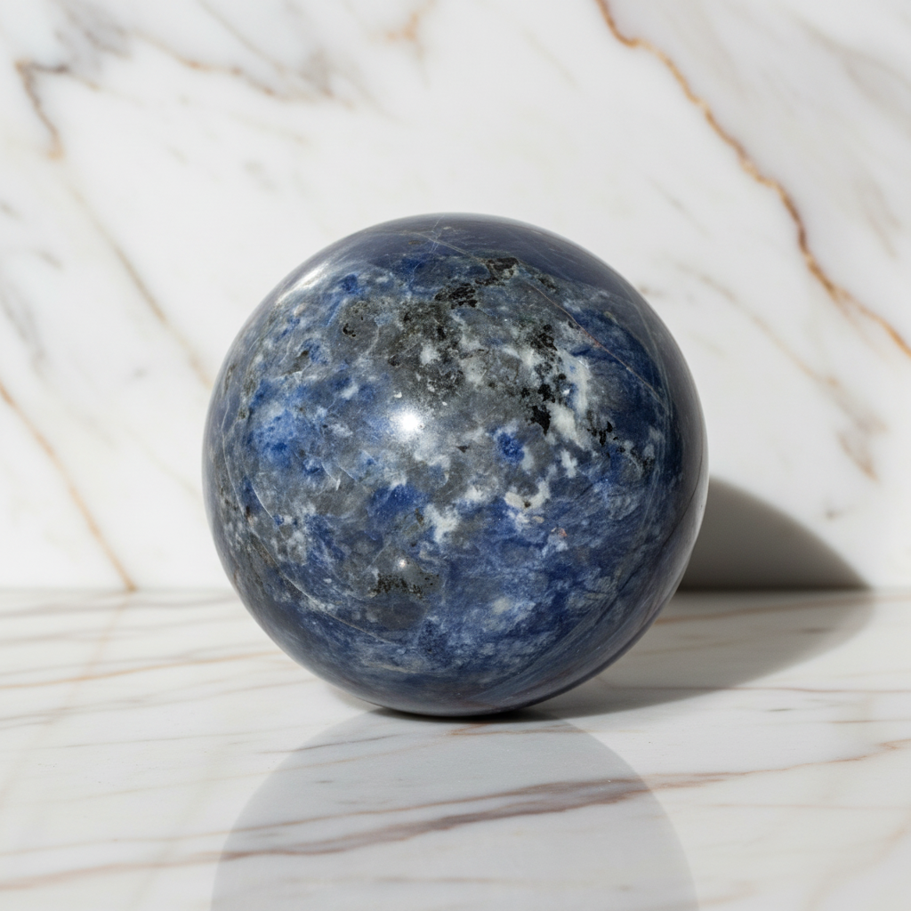 Sodalit Kugel – Tiefblaue Energie CrystalScents