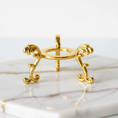 Kugelhalter Gold – Eleganter Halter für Lieblingskugeln CrystalScents