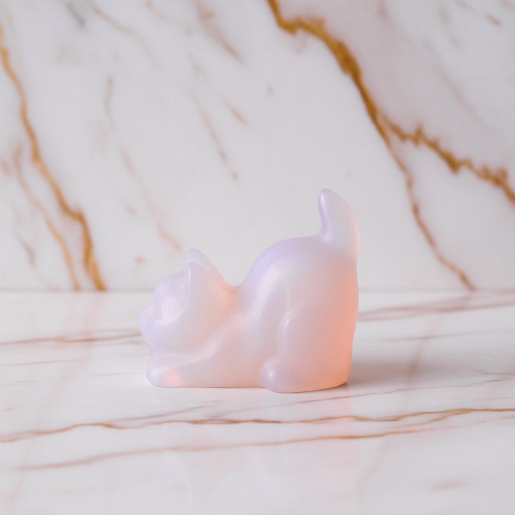 Opalit Katze – Schimmernd rosa JETZT entdecken CrystalScents