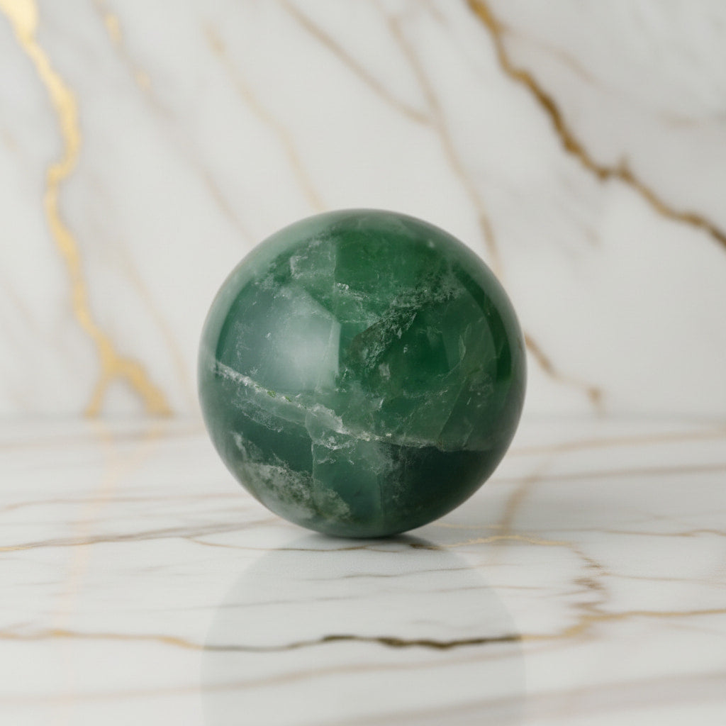Fluorit Kugel – Farbakzent für Wohnräume CrystalScents