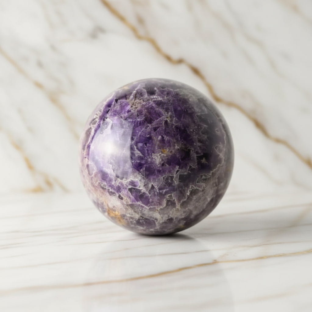 Große Amethyst Kugel – Balance & Meditation CrystalScents