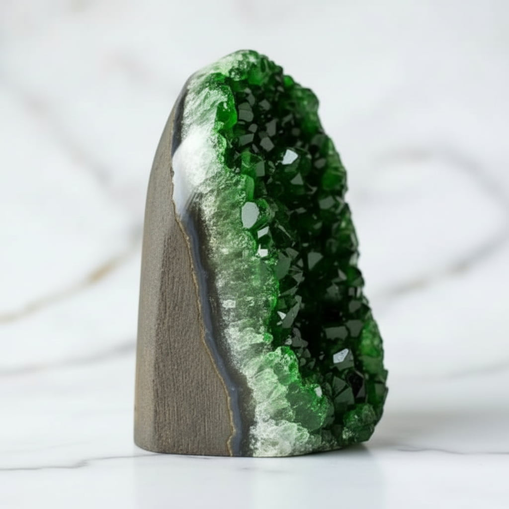 Amethystdruse Grün – Funkelndes Kristall-Wohnhighlight CrystalScents