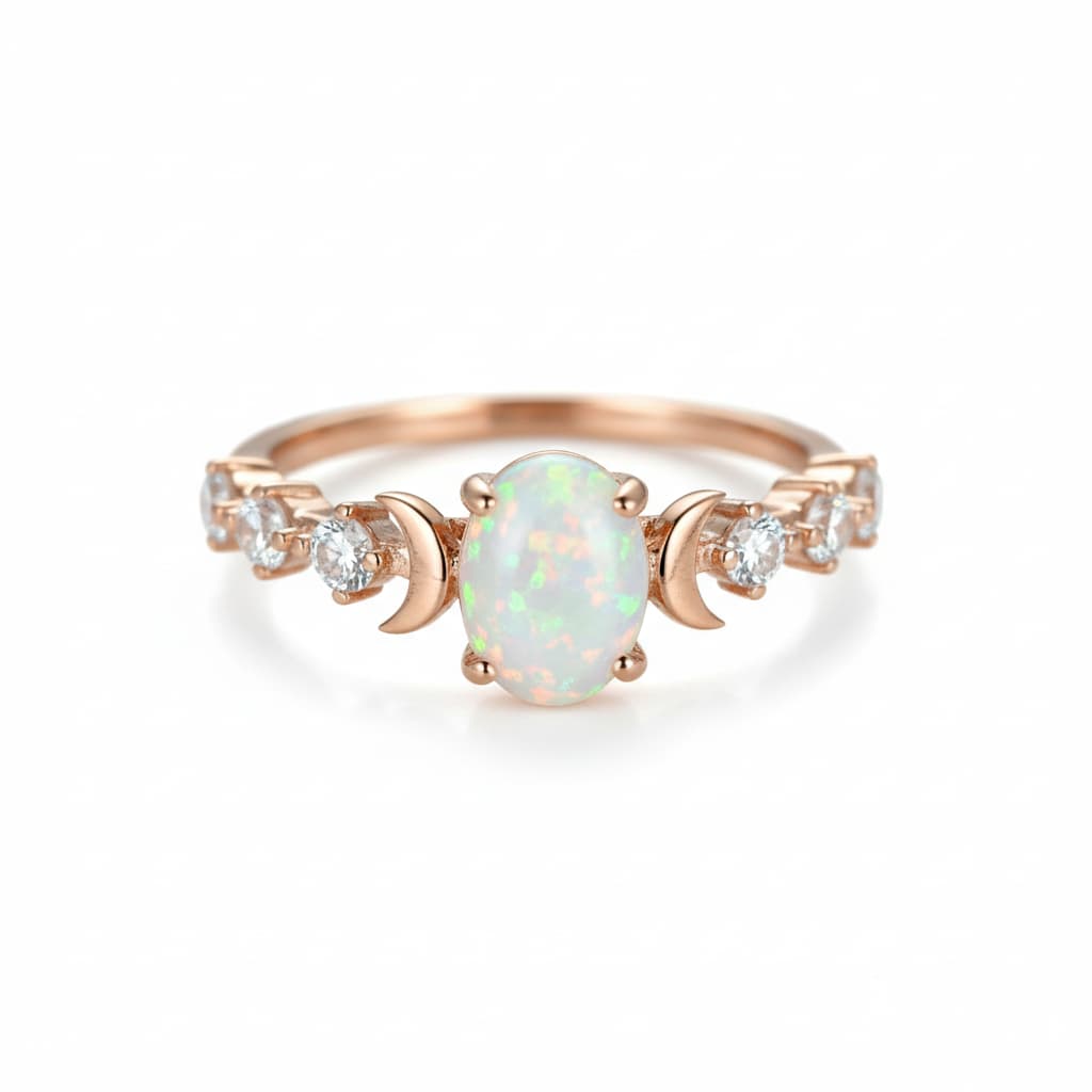 Opal Ring Roségold – Ausdrucksstarke Eleganz CrystalScents