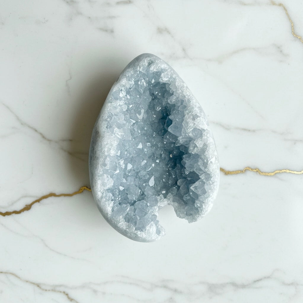 Celestit Kristallcluster - Ein Stück des Himmels CrystalScents