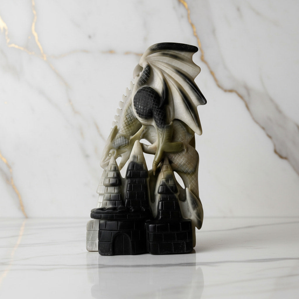 Tai-Chi-Stein – Majestätische Drachenfigur CrystalScents