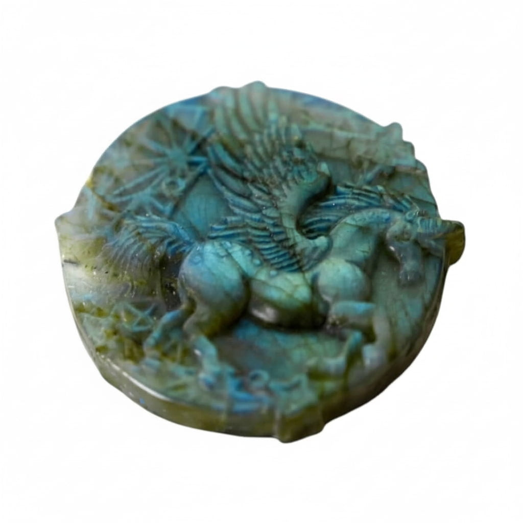 Labradorit Einhorn – Schillerndes Farbspiel CrystalScents