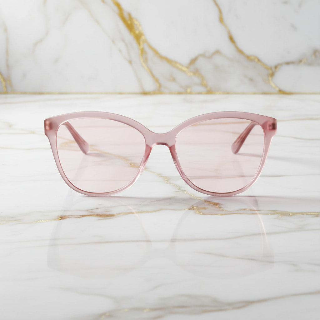 Sonnenbrille – Durchsichtig pink Cateye CrystalScents