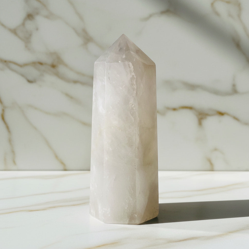 Großer Bergkristall Obelisk - für positive Energie CrystalScents