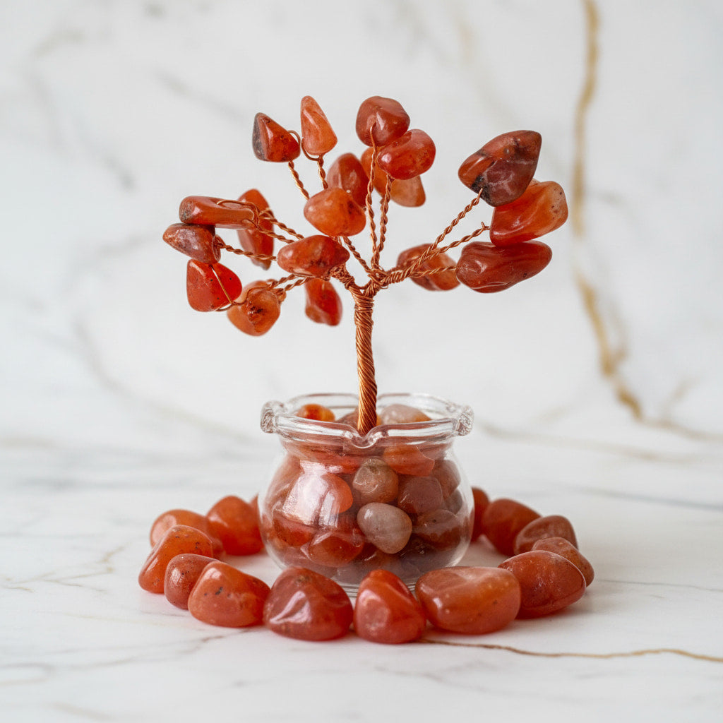 Mini Karneol Baum - Energie überall wo du willst CrystalScents
