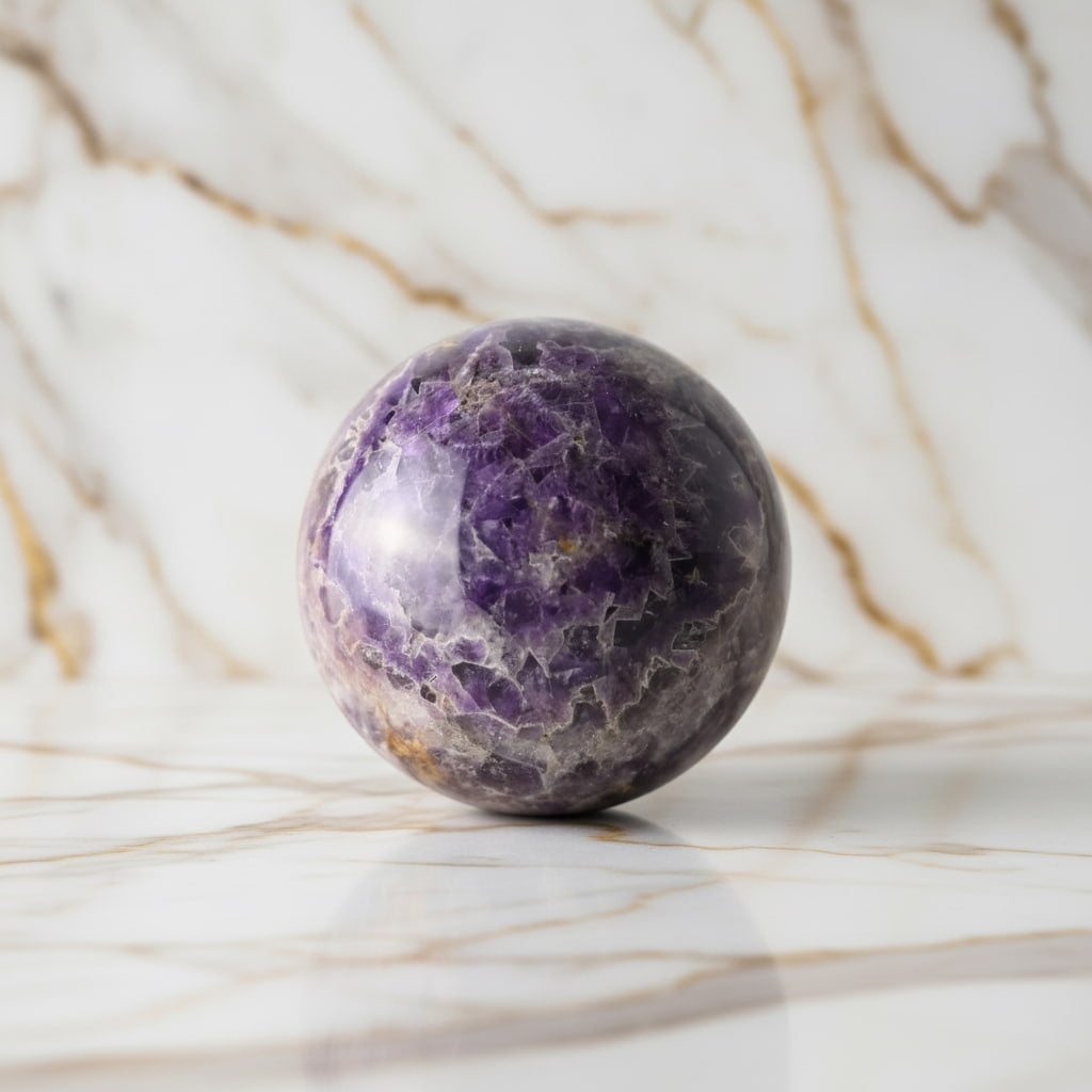 Große Amethyst Kugel – Balance & Meditation CrystalScents