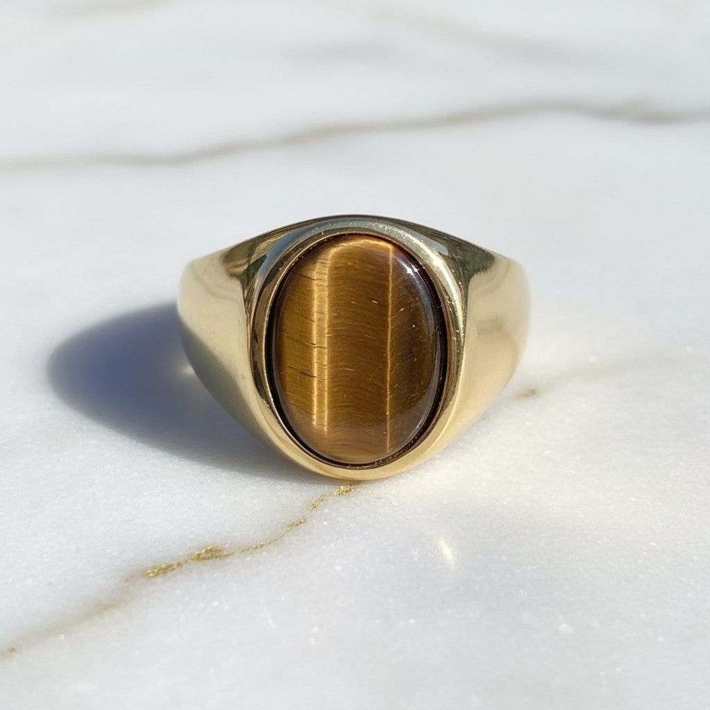 Tigerauge Ring - Schutz & Stärke CrystalScents