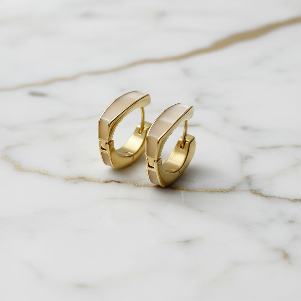Kreolen in Gold mit edlem Schimmer-Effekt CrystalScents