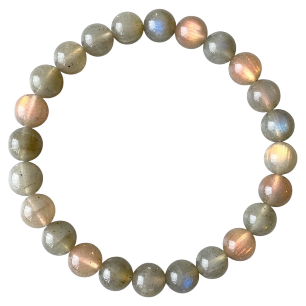 Labradorit Sunset Kugelarmband – Schmuckstück mit Farbspiel CrystalScents