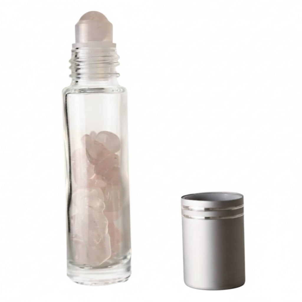Rosenquarz Ölroller – Ideal zum Selbstbefüllen CrystalScents
